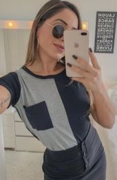 Blusa G&R Bolso