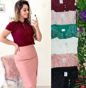 Blusa Karen Renda Botão 