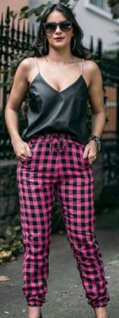 Calça Jogger Flanelada