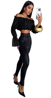 calça cirrê cinto