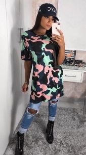 camisetão camuflado
