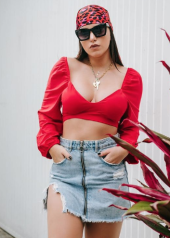 Cropped Decote Bufante