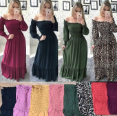 Vestido Lastex Manga 