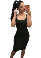 Vestido Midi Canelado 