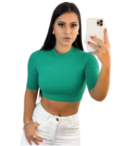 Cropped Cacharrel manguinha