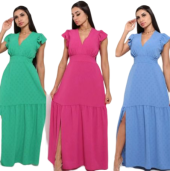 Vestido Decote Manguinha