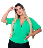 Blusa Cruzada Manga