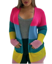 Cardigan Tricot Colorido