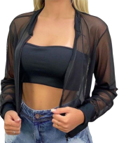 Jaqueta Bomber Tule