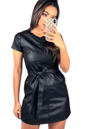 Vestido courino básico 