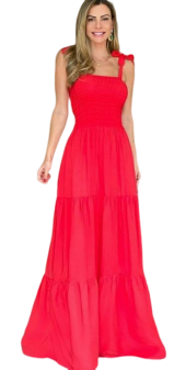 Vestido Lastex Longo