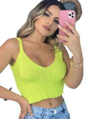 Cropped Tricot Básico 