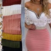Short Saia Plissada