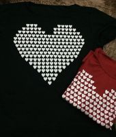 t shirt coração
