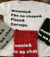 T Shirt Pão na Chapa