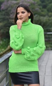 blusa tricot bola 