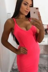 vestido neon
