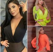 Body Tule Decote
