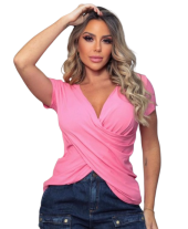 Blusa Cruzada Manguinha