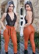 Calça courino de Amarrar
