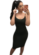 Vestido Midi Canelado 
