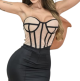 Cropped corpete tule