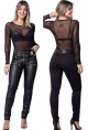Calça Courino Ilhos