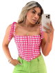 Cropped de amarrar Estampa