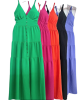vestido viscose longo