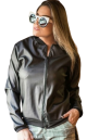 Jaqueta bomber cirre preto