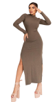 Vestido canelado 