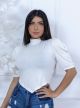 Blusa manga princesa v