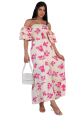 Vestido lastex flor